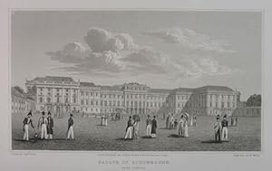 Bild des Verkufers fr Palace of Schonbrunn, near Vienna. Stahlstich v. W. Wallis aus Batty "German Scenery" London 1823, 12,5 x 21 cm zum Verkauf von Antiquariat Johannes Mller