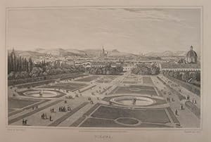 Vienna. Stahlstich v. I. Allen aus Batty "German Scenery from drawings made in 1820" London 1823,...