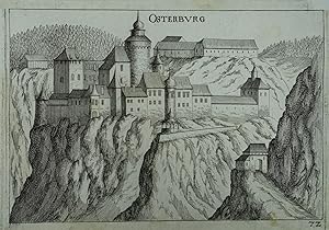 Osterburg. (OW). Kupferstich aus G. M. Vischer "Topographia Archiducatus Austriae Inf: Modernae" ...