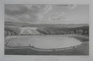 Gardens of Schoenbrunn. Stahlstich v. H. Hobson nach Batty aus "German Scenery from drawings made...