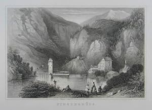 Seller image for Finstermnz. Stahlstich v. Payne nach Johanna v. Isser. London aus "Views in the Tyrol". Black & Armstrong 1833, 10 x 15 cm for sale by Antiquariat Johannes Mller