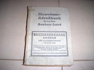 Aachen, Einwohner-Adressbuch für den Kreis Aachen 1950/51. Erste Auflage seit 1935! Enthält die E...