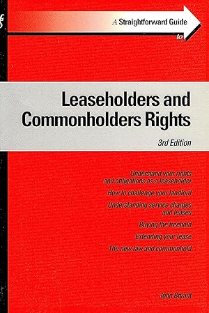 Leaseholders And Commonholders Rights : A Straightforward Guide :