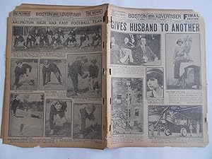 Seller image for Boston Daily Advertiser - Boston Record (Wednesday, October 4, 1922 FINAL EDITION) Newspaper (Cover Headline: GIVES HUSBAND TO ANOTHER) for sale by Bloomsbury Books