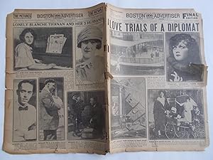 Seller image for Boston Daily Advertiser - Boston Record (Tuesday, December 5, 1922) Newspaper (Cover Headline: LOVE TRIALS OF A DIPLOMAT) for sale by Bloomsbury Books