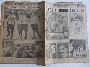 Seller image for Boston Daily Advertiser - Boston Record (Tuesday, December 12, 1922) Newspaper (Cover Headline: FLEES A THRONE FOR LOVE) for sale by Bloomsbury Books