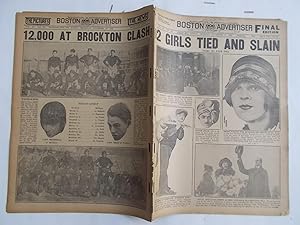 Seller image for Boston Daily Advertiser - Boston Record (Thursday, November 27, 1924) Newspaper (Cover Headline: 2 GIRLS TIED AND SLAIN) for sale by Bloomsbury Books