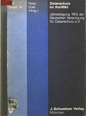 Immagine del venditore per Datenschutz im Konflikt. Datenverarbeitung im Recht / Beiheft ; 14 venduto da books4less (Versandantiquariat Petra Gros GmbH & Co. KG)