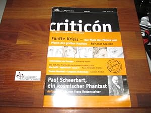 Bild des Verkufers fr Criticon. Konservative Zeitschrift 170 Sommer 2001 zum Verkauf von Antiquariat im Kaiserviertel | Wimbauer Buchversand