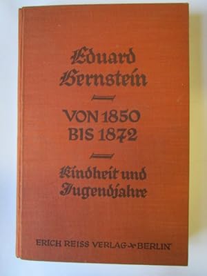 Von 1850 bis 1872. Kindheit und Jugendjahre