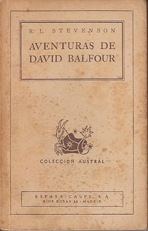 Immagine del venditore per AVENTURAS DE DAVID BALFOUR venduto da Librera Vobiscum