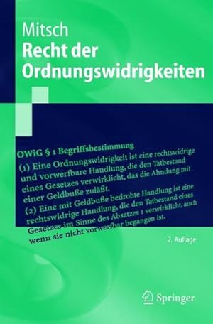 Bild des Verkufers fr Recht der Ordnungswidrigkeiten zum Verkauf von AHA-BUCH GmbH