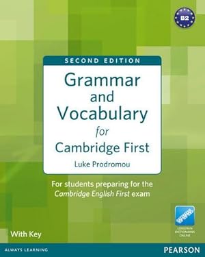 Imagen del vendedor de Grammar and Vocabulary for Cambridge First (with Key) a la venta por AHA-BUCH GmbH