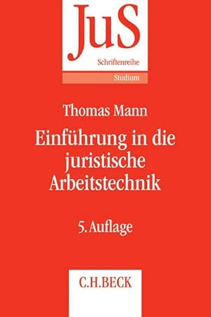 Bild des Verkufers fr Einfhrung in die juristische Arbeitstechnik : Klausuren - Hausarbeiten - Seminararbeiten - Dissertationen zum Verkauf von AHA-BUCH GmbH