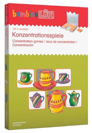 Imagen del vendedor de LK. Bambino. Konzentrationsspiele : Enthlt: bambinoLK-Lsungsgert und Heft 1 / 3/4/5 Jahre a la venta por AHA-BUCH GmbH