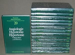 Seller image for 15 Bnde "Praxis der Allgemeinmedizin", enthalten sind: Band 1. Hmatologische Erkrankungen; Band 7. Nephrologische Erkrankungen; 8. Erkrankungen des Verdauungstraktes; 9. Leber-, Gallenwegs- und Pankreas-Erkrankungen; 10. Erkrankungen des Kindesalters; 11. Kardiologische Erkrankungen; 12. Beruf: Allgemeinarzt. Ein Leitfaden; 13. Dermatologische und venerologische Erkrankungen; 14. Erkrankungen des Bewegungsapparates; 15. Stoffwechselerkrankungen und Endokrinologie; 16. Erkrankungen der Atmungsorgane; 17. Alter und Krankheit; 18. Urologische Erkrankungen; 19. Infektions - Krankheiten; 20. Angiologie Hypotonie Hypertonie. for sale by ANTIQUARIAT TINTENKILLER