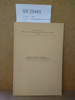Afrikanische Sprachen und Kulturen - der Hamburger Beitrag zu ihrer Erforschung