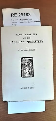 Mount Hymettus and die Kaisariani monastery