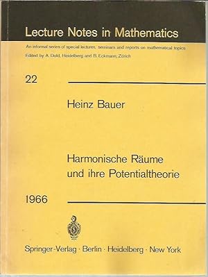 Seller image for Harmonische Rume und ihre Potentialtheorie (Lecture Notes in Mathematics, 22) for sale by Bookfeathers, LLC