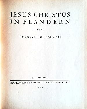 Image du vendeur pour Jesus Christus in Flandern. bertragung von Gerhart Haug. Mit 12 Holzschnitten von Karl Rssing. mis en vente par Versandantiquariat Ruland & Raetzer