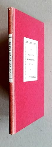 Seller image for Kleines Klabund-Buch. Novellen und Lieder. Mit einem Bildnis des Dichters. for sale by Versandantiquariat Ruland & Raetzer