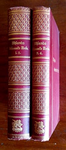 Immagine del venditore per Uhlands gesammelte Werke in sechs Bnden. Mit einer biographisch-litterarhistorischen Einleitung von Hermann Fischer. Erster bis vierter Band in zwei Bnden (ohne die Bnde 5 und 6!). Erster Band: Gedichte. Zweiter Band: Dramen und dramatische Entwrfe. Dritter und vierter Band: Sagenforschungen. venduto da Versandantiquariat Ruland & Raetzer