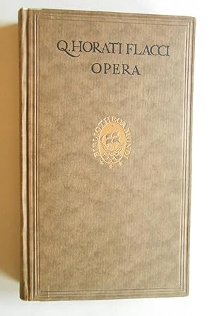 Q. Horati Flacci Opera. Curavit editionem R. Heinze.