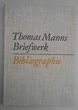 Bild des Verkufers fr Thomas Manns Briefwerk. Bibliographie gedruckter Briefe aus den Jahren 1889-1955. Herausgegeben von der Deutschen Akademie der Wissenschaften zu Berlin. zum Verkauf von Versandantiquariat Ruland & Raetzer