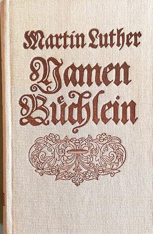 Seller image for Namen-Bchlein. for sale by Versandantiquariat Ruland & Raetzer