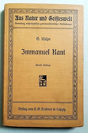 Immanuel Kant. Darstellung und Würdigung. Mit einem Bildnisse Kants. Zweite, verbesserte Auflage.