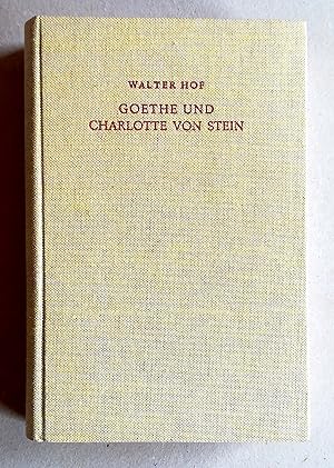 Imagen del vendedor de Wo sich der Weg im Kreise schliesst. Goethe und Charlotte von Stein. a la venta por Versandantiquariat Ruland & Raetzer