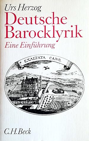 Imagen del vendedor de Deutsche Barocklyrik. Eine Einfhrung. a la venta por Versandantiquariat Ruland & Raetzer