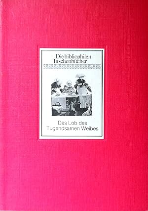 Imagen del vendedor de Das Lob des Tugendsamen Weibes. Sprche Salomonis 31. Vers 10-31. 30 Compositionen von Ludwig von Kramer. Ausgefhrt in 8 Heliogravuren und 22 Tondruckbildern. Mit poetischer Einleitung von Karl Gerok (1885). Zweite Auflage. a la venta por Versandantiquariat Ruland & Raetzer