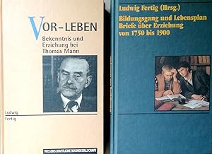 Konvolut von 2 Bänden. 1.) Bildungsgang und Lebensplan. Briefe über Erziehung von 1750 bis 1900. ...