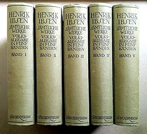 Sämtliche Werke. Volksausgabe in fünf Bänden. Herausgegeben von Julius Elias und Paul Schlenther.