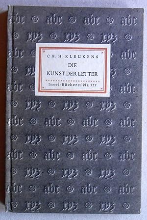 Bild des Verkufers fr Die Kunst der Letter. zum Verkauf von Versandantiquariat Ruland & Raetzer