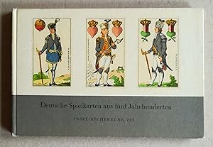 Bild des Verkufers fr Deutsche Spielkarten aus fnf Jahrhunderten. Neunundsiebzig Abbildungen. zum Verkauf von Versandantiquariat Ruland & Raetzer