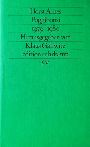 Bild des Verkufers fr Poggibonsi 1979-1980. Herausgegeben von Klaus Gallwitz. zum Verkauf von Versandantiquariat Ruland & Raetzer