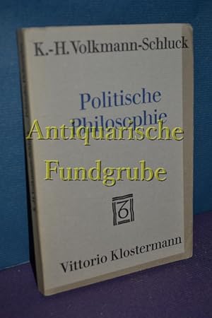Bild des Verkufers fr Politische Philosophie. zum Verkauf von Antiquarische Fundgrube e.U.