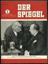 Der Spiegel. 1. Jahrgang Nr. 24. Erscheint jeden Sonnabend. 14. Juni 1947. Titelgeschichte: Denk ...