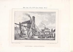 Kupfer-Bergwerk, Lithographie um 1840 aus der Lithographischen Anstalt F.W. Goedsche und Steinmet...
