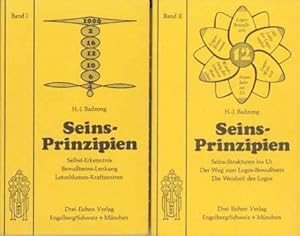 Bild des Verkufers fr Seins-Prinzipien. 2 Bde. zum Verkauf von Occulte Buchhandlung "Inveha"