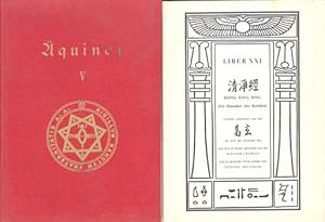 Seller image for quinox V. Liber XXI - Khing Kang King, Der Klassiker der Reinheit vormals aufnotiert von mir, Ko Yuen, zur Zeit der Dynastie Wu, und nun in Reime gebracht von mir, Aleister Crowley, und in deutsche Verse gefgt von Frederic Mellinger. for sale by Occulte Buchhandlung "Inveha"