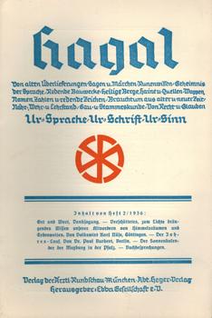 Hagal. Hagal. [.]. Ur-Sprache, Ur-Schrift, Ur-Sinn. 13. Jahr, Heft 2.