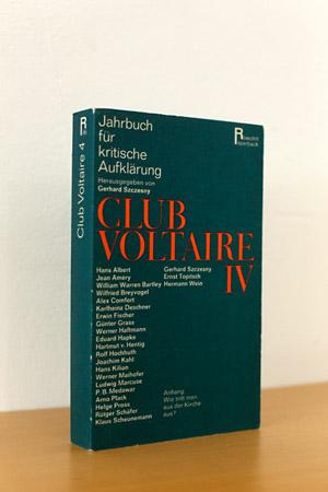 Imagen del vendedor de Club Voltaire 4 Jahrbuch fr kritische Aufklrung a la venta por AMSELBEIN - Antiquariat und Neubuch