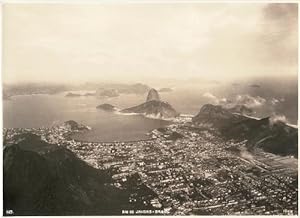 Rio de Janeiro - Brasil. Ansicht aus der Vogelperspektive. Original-Photographie.