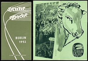 Grüne Woche Berlin 1952 und 1955 (2 Werbeprospekte).