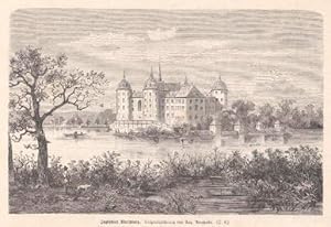 Image du vendeur pour Jagdschlo Moritzburg. Holzstich nach einer Zeichnung von Aug. Reinhardt. mis en vente par Antiquariat Heinz Tessin