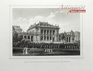 Seller image for Das Curhaus im Stadtpark in Wien". Aus A. Ruthner: Das Kaiserthum Oesterreich. for sale by Antiquariat MEINDL & SULZMANN OG