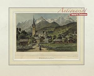 Orig. Chromolithographie aus August Gerasch: Die österreichische Gebirgswelt.